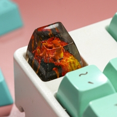 Pokemon - Chamander Artisan Keycap Breakwooden 11
