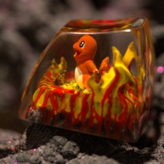 Pokemon - Chamander Artisan Keycap Breakwooden 3