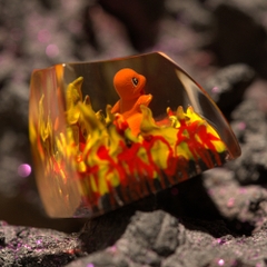 Pokemon - Chamander Artisan Keycap Breakwooden 3