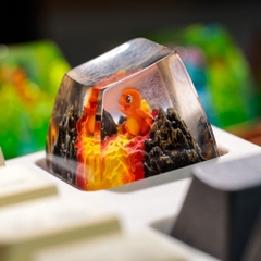 Pokemon - Chamander Artisan Keycap Breakwooden 5