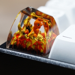 Pokemon - Chamander Artisan Keycap Breakwooden 8