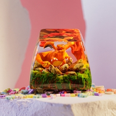 Pokemon - Charizard Artisan Keycap Breakwooden