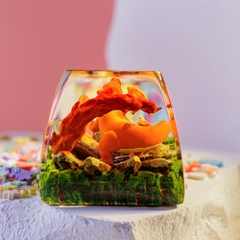 Pokemon - Charizard Artisan Keycap Breakwooden