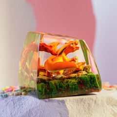 Pokemon - Charizard Artisan Keycap Breakwooden