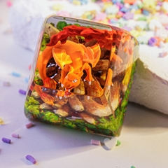 Pokemon - Charizard Artisan Keycap Breakwooden