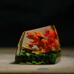 Pokemon - Charizard Artisan Keycap Breakwooden 7