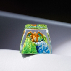 Pokemon - Charizard Artisan Keycap Breakwooden 9