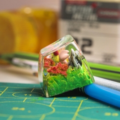 Pokemon - Cherrim Artisan Keycap Breakwooden