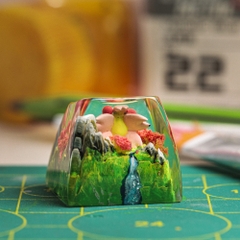 Pokemon - Cherrim Artisan Keycap Breakwooden
