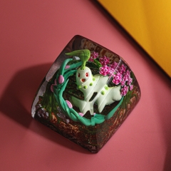 Pokemon - Chikorita Artisan Keycap Breakwooden