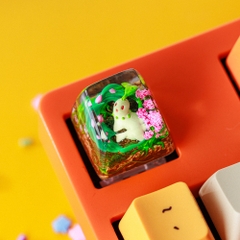 Pokemon - Chikorita Artisan Keycap Breakwooden 2