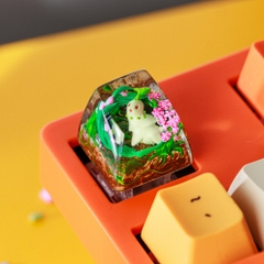 Pokemon - Chikorita Artisan Keycap Breakwooden 2