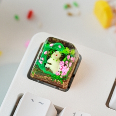 Pokemon - Chikorita Artisan Keycap Breakwooden 3