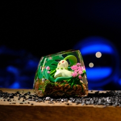 Pokemon - Chikorita Artisan Keycap Breakwooden 4