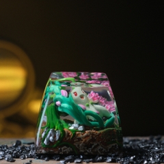 Pokemon - Chikorita Artisan Keycap Breakwooden 4