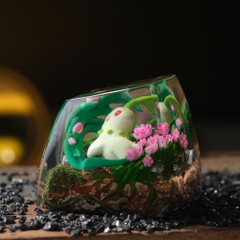 Pokemon - Chikorita Artisan Keycap Breakwooden 4