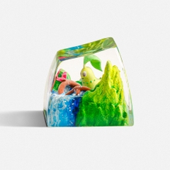 Pokemon - Chikorita Artisan Keycap Breakwooden 6