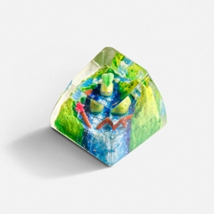 Pokemon - Chikorita Artisan Keycap Breakwooden 6