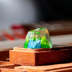 Pokemon - Chikorita Artisan Keycap Breakwooden 7