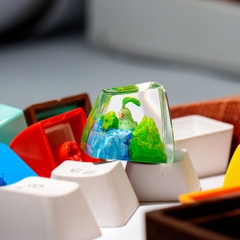 Pokemon - Chikorita Artisan Keycap Breakwooden 7