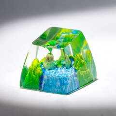 Pokemon - Chikorita Artisan Keycap Breakwooden 7