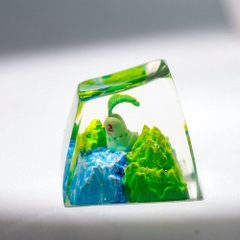 Pokemon - Chikorita Artisan Keycap Breakwooden 7