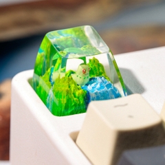 Pokemon - Chikorita Artisan Keycap Breakwooden 7