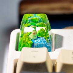 Pokemon - Chikorita Artisan Keycap Breakwooden 7