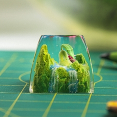 Pokemon - Chikorita Artisan Keycap Breakwooden 8