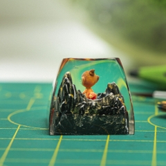 Pokemon - Chimchar Artisan Keycap Breakwooden