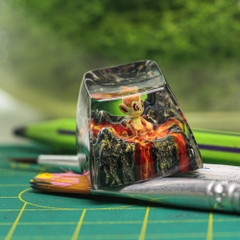 Pokemon - Chimchar Artisan Keycap Breakwooden