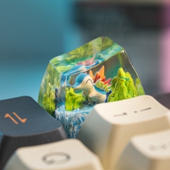 Pokemon - Cyndaquil Artisan Keycap Breakwooden 2