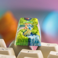 Pokemon - Cyndaquil Artisan Keycap Breakwooden 2