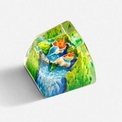 Pokemon - Cyndaquil Artisan Keycap Breakwooden 3