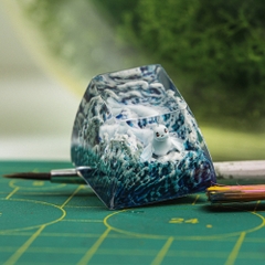 Pokemon - Dewgong Artisan Keycap Breakwooden