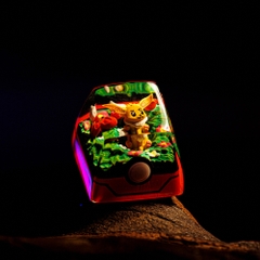 Pokemon - Eevee Artisan Keycap Breakwooden 5