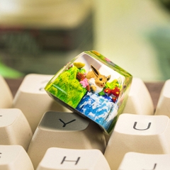 Pokemon - Eevee Artisan Keycap Breakwooden 9