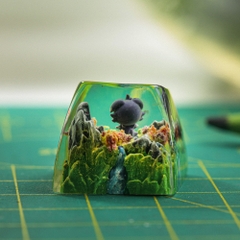 Pokemon - Espurr Artisan Keycap Breakwooden