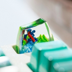 Pokemon - Gaburias Mega Artisan Keycap Breakwooden