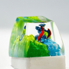 Pokemon - Gaburias Mega Artisan Keycap Breakwooden 2