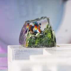 Pokemon - Garchomp Artisan Keycap Breakwooden