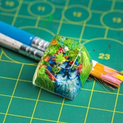 Pokemon - Grookey Artisan Keycap Breakwooden