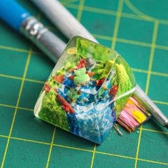 Pokemon - Grookey Artisan Keycap Breakwooden