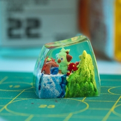 Pokemon - Grookey Artisan Keycap Breakwooden