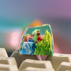 Pokemon - Grookey Artisan Keycap Breakwooden 2