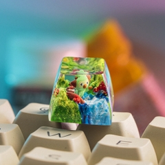 Pokemon - Grookey Artisan Keycap Breakwooden 2