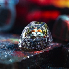 Pokemon - Halloween Bulbasaur Artisan Keycap Breakwooden