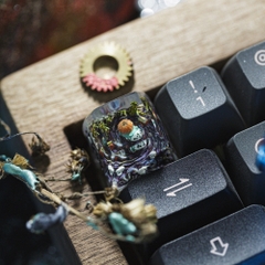 Pokemon - Halloween Bulbasaur Artisan Keycap Breakwooden 2