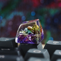 Pokemon - Halloween Bulbasaur Artisan Keycap Breakwooden 2