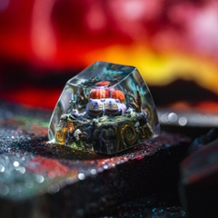 Pokemon - Halloween Bulbasaur Artisan Keycap Breakwooden 3